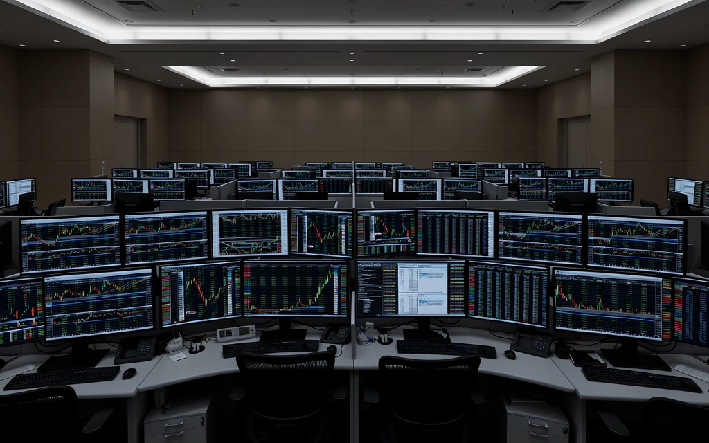 Tokyo Quantitative Trading Floor at Night